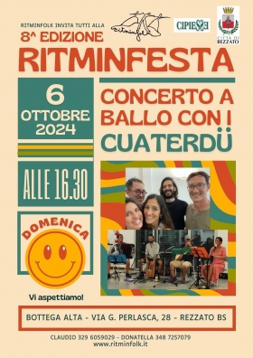 6 OTTOBRE - RITMINFESTA - RITMINFOLK 