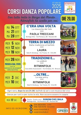 MINI CORSI d'AUTUNNO - RITMINFOLK 